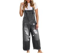 Salopette Jean Femme Salopette Femme Jean Vêtements Combinaison Chic Combi Short Ete Mode Bohème Pantalon Thai Combishort Combinaisons Large Grande Taille Jumpsuit Ample Y2K Fluide Xl Coupe Droite