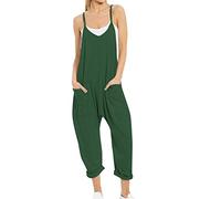 Salopette pour femme, baggy large, avec poches, taille montagne, décontractée, bretelles fines, grand pantalon avec grandes poches, sarouel, doux et confortable, pantalon de travail, Gn2, XXXL