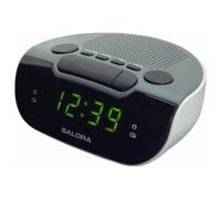 Salora CR612 réveil numérique Horloge Noir, Gris, Blanc