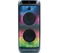 SALORA PARTYBOX400 Enceinte Bluetooth Puissante Portable 400W avec LED, 2 Woofers 10", Batterie 5h+, USB SD Micro, Sono Portable Intérieur Extérieur, Enceinte de Fête Lumineuse avec Micro