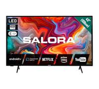 SALORA SMART43TV Téléviseur LED 43 Pouces Android Full HD | Chromecast intégré, Dolby Atmos, HDR10, DVB-T2/S2, Wi-Fi, Bluetooth 5.0, VESA 100x100 mm Couverture 2 ans