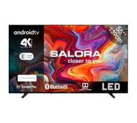 SALORA SMART55TV Téléviseur 55 Pouces 4K UHD Android | HDR10+, Chromecast intégré, Dolby Atmos, 3 HDMI, WiFi, Bluetooth, Noir
