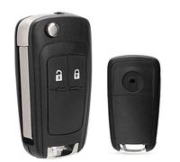 SALPIE Coque CLE Accessoires Rechange Coque CLE TELECOMMANDE Auto 2 3 Boutons Compatible avec Chevrolet Cruze Aveo Spark Captive Micro Orlando Trax (2 Bottoni, GUSCIO)
