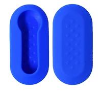 SALPIE Coque de clé de Rechange pour télécommande de Voiture 3 Boutons Compatible avec Fiat Lancia Citroën Peugeot (Blue, Cover Silicone NO TASTI)