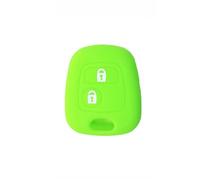 SALPIE Coque de clé télécommande pour Toyota Citroën C1 C2 C3 C4 Xsara Saxo Berlingo Picasso et Peugeot 107 207 307 407 106 206 306 406 (Verde Fluo, Cover Silicone)