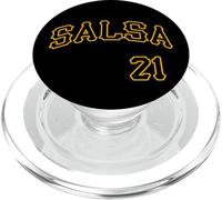 Salsa 21 Porto Rico 21 Boricua Baseball Santurce 1 Salsero PopSockets PopGrip pour MagSafe
