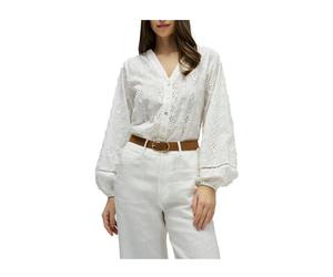 Salsa - Broderie Anglaise Blouse - Femme - Blouses et Chemises - Blanc - Taille: 36 FR