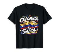 Salsa Colombiana Musica Drapeau Colombie Pride Parcero T-Shirt
