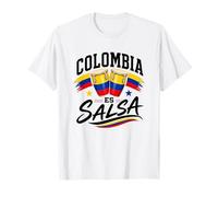 Salsa Colombiana Musica Drapeau Colombie Pride Parcero T-Shirt