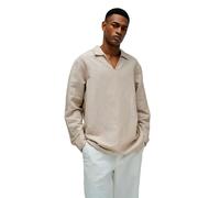 Salsa Jeans 21011387 Linen Long Sleeve Shirt Beige XL Homme