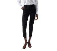 Salsa Jeans Pantalon Cargo Faith Push in pour femme, 000 Noir, 33W x 28L