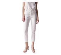Salsa - Pantalon Chino Slim en Lin - Femme - Pantalons - Blanc - Taille: W28