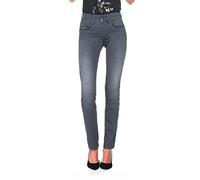 Salsa - Pantalon Push In Secret gris avec broderie - Femme - Gris