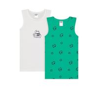 SALT AND PEPPER Jungen Unterhemd 2er Set mit Football Motiv sous-vêtement, Multicolore, 92-98 (Lot de 2) Garçon