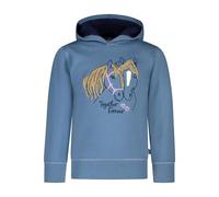SALT AND PEPPER Kapuzen Sweashirt mit Pferde Stickerei für Mädchen T-Shirt, Dove Blue, 104-110 Fille