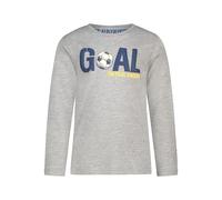SALT AND PEPPER Langarmshirt mit Fussball Print für Jungen T-Shirt, Gris, 92-98 Garçon