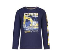 SALT AND PEPPER Langarmshirt Mit Leuchtendem Bagger Print Für Jungen T-Shirt, True Navy, 104-110 cm Garçon