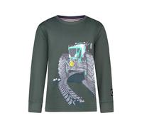 SALT AND PEPPER Sweatshirt mit Traktor Print für Jungen T-Shirt, Cypress Green, 116-122 Garçon