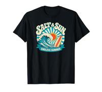 Salt and Sun Endless Summer Retro Surf Wave T-Shirt T-Shirt