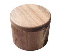 Salt Box, Magnetic Wooden Kitchen Storage Container for Countertop, Perfect for Salt, Pepper, Sugar, Seasoning, Cooking, Meal Prep, Outdoor and Home Use
