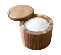 Salt Box - Magnetic Wooden Kitchen Storage | Kitchen Salt Containers For Countertop, For Seasoning Pepper Sugar Cooking Meal Prep Outdoor Home Farmhouse