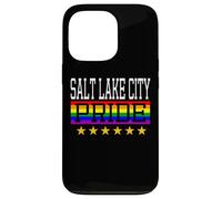 Salt Lake City Pride Drapeau Arc-en-Ciel Gay Lesbienne Queer LGBT Coque pour iPhone 13 Pro