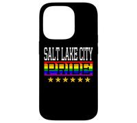Salt Lake City Pride Drapeau Arc-en-Ciel Gay Lesbienne Queer LGBT Coque pour iPhone 14 Pro