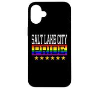 Salt Lake City Pride Drapeau Arc-en-Ciel Gay Lesbienne Queer LGBT Coque pour iPhone 16 Plus