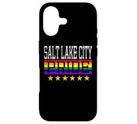 Salt Lake City Pride Drapeau Arc-en-Ciel Gay Lesbienne Queer LGBT Coque pour iPhone 17