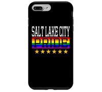 Salt Lake City Pride Drapeau Arc-en-Ciel Gay Lesbienne Queer LGBT Coque pour iPhone 7 Plus/8 Plus