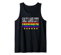 Salt Lake City Pride Drapeau Arc-en-Ciel Gay Lesbienne Queer LGBT Débardeur