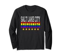 Salt Lake City Pride Drapeau Arc-en-Ciel Gay Lesbienne Queer LGBT Manche Longue