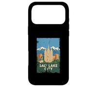 Salt Lake City Skyline Rocky Mountains Utah Vintage Voyage Coque pour iPhone 17 Pro Max