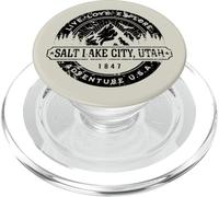 Salt Lake City Utah USA Style Vieilli PopSockets PopGrip pour MagSafe