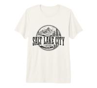 Salt Lake City, Utah Vintage Pride T-Shirt Haut de Gamme
