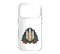 Salt Lake Temple Lumières de Noël Color Art Coque pour iPhone 17 Pro