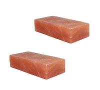 SALT N SOUL Lot de 2 chevaux à lécher en sel de l'Himalaya (2,5 kg chacun) | Bloc à lécher en sel de cerf | Bloc à lécher pour animaux | Sel rose à lécher pour le bétail.