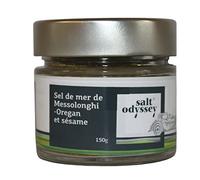 Salt Odyssey Sel Grec Bio aux Herbes et au Sésame, 150 g (Lot de 2)