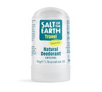 Salt of the Earth - Déodorant naturel en cristal - Sans parfum, végétalien, protection longue durée, approuvé par le lapin sautant - Non parfumé - 50 g