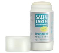 Natural Deodorant Stick by Salt of the Earth, Unscented - Aluminium Free, Vegan, Long Lasting Protection, Refillable, Leaping Bunny Approved, Made in the UK - 84g