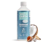 Natural Deodorant Roll On Refill by Salt of the Earth, Ocean & Coconut - Vegan, Long Lasting Protection, Leaping Bunny Approved, Made in the UK - 525ml