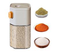 Salt Pepper Shakers - Sermeurs d'assaisonnement en verre transparent, | Bouteille de distributeur de poivre en verre étanche avec couvercle | Bouteille de sel de sel de furie