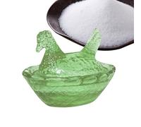 SALT - RÉSIN 7X7X6CM | Mini Emerald Green Hen's Nest Salt Shaker Avec Couvercle | Boîte D'assaisonnement | Pot De Sucre Pour Cuisine De Cuisine À Cuisson De Cuisson À Pâtisserie De Table De Comp