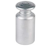 APS Salière, salière pour frites avec bouchon à vis, salière pour sel, aluminium satiné, 8 x 8 cm, hauteur 17 cm