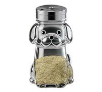 Salt Shaker with Lid - Cute Seasoning Container Dispenser, Kitchen Storage Jar Set for Salt Pepper Sugar Seasoning, Portable Condiment Shaker for Home and Restaurant Use, 4.25x2.76x2.76 inches
