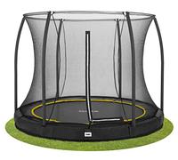 Salta Comfort Edition Ground - ø251cm - Trampoline Rond - Noir | Certifié TÜV - Trampoline d'extérieur rond à enterrer - Trampoline enterré avec marche d'accès basse (20cm)