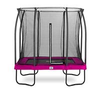 Salta Trampoline Comfort Edition - Rectangulaire - 153 x 214 cm - 5 x 7 Pieds - Bord de Protection Rose