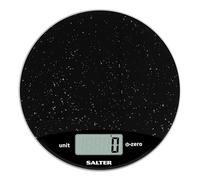 Salter 1009 BKDR Balance de Cuisine Numérique, Balance Pèse Aliments Électronique, Fonction Ajouter/Peser/Tare, Affichage Facile à Lire, Mesures Liquides, Métrique & Impériale, Capacité Max 8kg, Noir