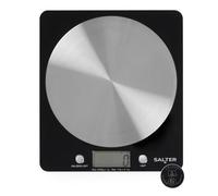 Salter 1036 BKSSDR Numérique Balance de Cuisine - Affichage LCD Facile Lire, Tare Fonction, Plateforme en Acier Inoxydable Taille: 18 x 16x 2.1cm, Max.5kg, Maison Cuisson Sans Conservateur, Noir