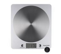 Salter 1036 SVSSDR Balance de cuisine électronique - Fonction Tare - Capacité de 5kg - acier inoxydable - grammes, ml, onces, livres